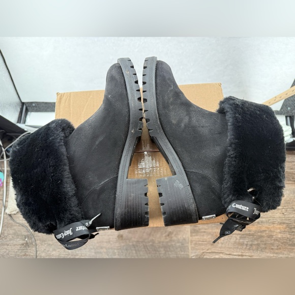 Juicy Couture Bow Tie‎ Boots Black 9M - Picture 7 of 9